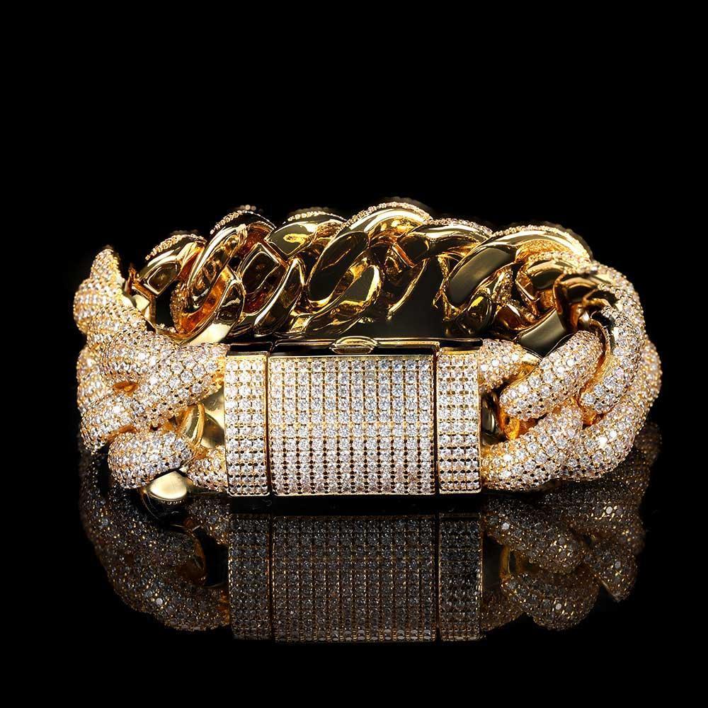 CARÁTIX – 14mm Miami Cuban Chunky Link Chain Necklace | Box Clasp CZ Bling Hip Hop Jewelry for Women - CaratixJewelry